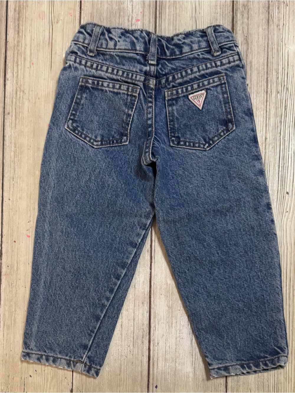 Vintage Guess toddler blue denim jeans 2y
